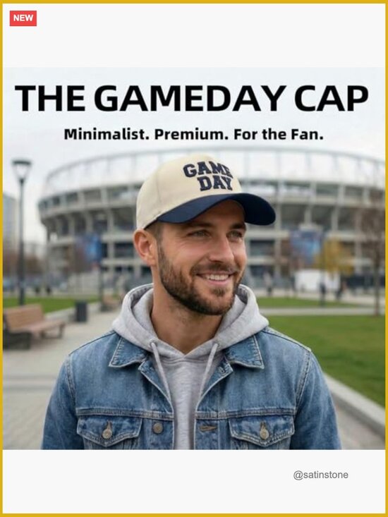 Vintage Embroidered Game Day Baseball Cap, Adjustable, Sports Fan Hat main image 6